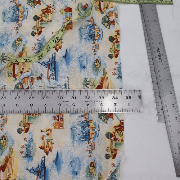 NWT Disney Shirt Mens Large Tomorrowland Frontierland Hawaiian Button Up MAP - Picture 11 of 16